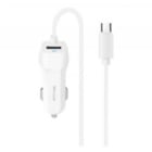 Cargador para Auto Wesdar U13 Cable USB-C (12/ 24V, USB-A, Blanco)