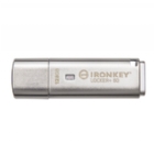 Pendrive Kingston IronKey Locker+ 50 de 128GB (USB-A 3.2 Gen 1, Plateado)