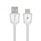 Cable Wesdar T29 de USB-A a USB-C (1 metro, Blanco)