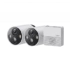 Kit 2 Cámaras Wi-Fi TP-Link Tapo C420S2 + Alarma (2K QHD, H.264, IP65)