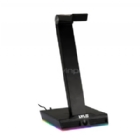 Soporte Stand LVL Up para Audífonos (Ajustable, RGB, USB, Negro)