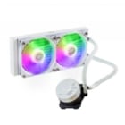 Refrigeración Líquida Cooler Master MasterLiquid 240L Core White ARGB (LGA1700/AM5, 120mm x2, 1750 RPM)