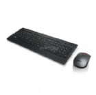 Kit Teclado + Mouse Lenovo inalámbrico (Dongle USB, Español, Negro)