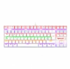 Teclado Mecánico Redragon Kumara K552 Rainbow (Switch Red, RGB, Español, Blanco)