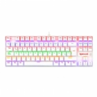 Teclado Mecánico Redragon Kumara K552 Rainbow (Switch Red, RGB, Español, Blanco)