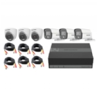 Kit Video Seguridad Hikvision DVR de 8 Canales+3 Cámaras Bullet+3 Cámaras Turret+SSD de 480GB