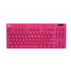 Teclado Mecánico Logitech G Pro X TKL (Switch GX Brown Tactile, LIGHTSPEED, Inglés, Rosado)