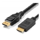 Cable Kensington de DisplayPort 1.2 a HDMI 1.4 (1.8 metros, Full HD, DP++, Negro)