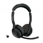 Audífonos Jabra Evolve2 55 con Base de Carga (SafeTone, Dongle USB-C, Negro)