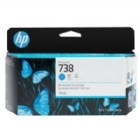 Cartucho de Tinta HP Designet 738 (130 ml, Cian)