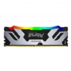 Memoria RAM Kingston Fury Renegade RGB Silver de 24GB (DDR5, 7200MHz, CL38, DIMM)