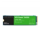 Unidad de Estado Sólido Western Digital Green SN350 de 250GB (NVMe M.2, PCIe 3.0, Hasta 2.400MB/s)
