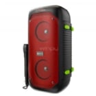 Karaoke Klipxtreme BoomFire TWS (1.200W, Bluetooth, LED, Radio FM, Negro/Rojo)