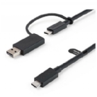 Cable USB-C StarTech de 1 metro (Adaptador USB-A, 10Gbps, PD 100W)