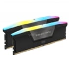 Kit de Memoria RAM Corsair Vengeance RGB de 32GB (16GB x2, DDR5, 5200MHz, CL40, DIMM, Negro)