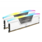 Kit de Memoria RAM Corsair Vengeance RGB de 32GB (16GB x2, DDR5, 5200MHz, CL40, DIMM, Blanco)