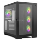 Gabinete Gamer Nox Hummer Astra Black (ATX, Vidrio Templado Panorámico, 3 ventiladores ARGB)