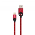 Cable Philips DLC2608B/97 de USB a Lightning (1.2 metros, Rojo)