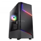 Gabinete Gamer Cougar MX360 ARGB (ATX, Vidrio Templado, 1 Ventilador, Negro)