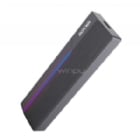 Cofre para SSD M.2 Hiksemi MDR1 Aura RGB (NVMe/SATA, USB-C, Gris)