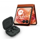Celular Motorola Razr 50 de 6.9“ + Moto Buds (OctaCore, 12GB RAM, 512GB Internos, Naranjo)
