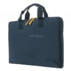 Bolso Tucano Smilza para Notebooks de 14“ (Interior Acolchado, Super Slim, Azul)