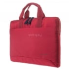 Bolso Tucano Smilza para Notebooks de 15.6“ (Interior Acolchado, Super Slim, Rojo)