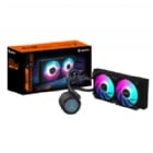 Refrigeración Líquida Gigabyte AORUS WATERFORCE II 240 (LGA1851/AM5, 120mm x2 ARGB, 2300rpm, Negro)