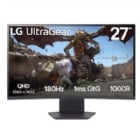 Monitor Gamer LG UltraGear de 27“ Curvo (VA, QHD, HDR10, 180Hz, 1ms, DP+HDMI, FreeSync, Vesa)
