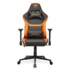 Silla Gamer Cougar Armor One V2 (Cojín Lumbar, Ajustable, Reposabrazos 4D, hasta 120Kg, Negro/Naranja)