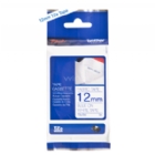 Cinta Textil Brother TZE-FA3 (12mm, 3 metros, Azul sobre blanco)