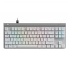 Teclado Mecánico Logitech G515 TKL (Switch GL Tactil, RGB, Inglés, Blanco)