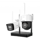 Kit de Cámara Bullet + NVS Hikvsion (2MP, Full HD, H.265, Visión Nocturna, WiFi PTDome, IP66)