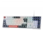 Teclado Mecánico Redragon Trundle K668 RGB (Switch Red, Español, Blanco/Negro)