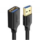 Cable Extensión USB UGREEN de 2 metros (Macho a Hembra, 3.0, 5Gbps, Negro)