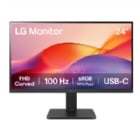 Monitor Curvo LG 24U421A-B de 24“ (VA, Full HD, 100Hz, HDMI+USB-C, VESA)
