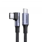 Cable USB-C UGREEN Curvo (3 metros, 90 grados, hasta 480Mbps, PD 100W)