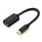 Adaptador UGREEN USB-C a USB-C (OTG 3.1, 15cm, hasta 5Gbps, Negro)