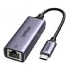 Adaptador de Red UGREEN USB-C a Ethernet (Thunderbolt, 1Gbps, USB 3.1, Gris)