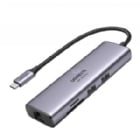 Adaptador Multipuerto HUB UGREEN USB-C (HDMI 4K/60Hz, USB-A, USB-C, Ethernet, USB-C, PD 100W)