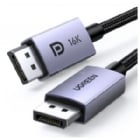 Cable DisplayPort UGREEN de 1 metro (16K 30Hz/ 8K 60Hz/ 4K 240Hz, Versión 2.1, 28AWG, Negro)