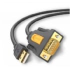 Cable Adaptador UGREEN USB-A a DB9 RS 232 (2 metros, Chipset PL2303TA, Negro)