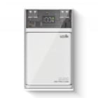 Batería Portátil LOGiiX Piston Power 10.000 mAh (USB-C, USB-A, USB-C, PD 20W, Cristal/ White)