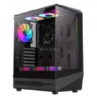Gabinete Gamer Gamemax Vista COC AB (ATX, Vidrio Templado Panorámico, 5 Ventiladores ARGB, Negro)