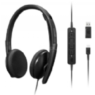 Audífonos Lenovo Wired VoIP (Ms Teams, USB-C/USB-A, Negro)