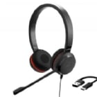 Audífonos Jabra Evolve 30 II Duo MS Teams (USB-C/USB-A, 3.5mm, Negro)