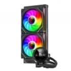 Refrigeración Líquida GameMax IceBurg 240 Digital (AM5/LGA1851, 120mm x2, 2400rpm, Negro)