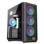 Gabinete Gamer GameMax F46 BK (ATX, 4 Ventiladores ARGB PWM, Negro)