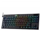 Teclado Mecánico Redragon Horus K622 RGB (Switch Red, TKL, USB-C, Español LA, Negro)