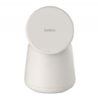 Cargador Inalámbrico 2 en 1 Belkin BoostCharge Pro (15W, MagSafe, Qi2, Blanco)